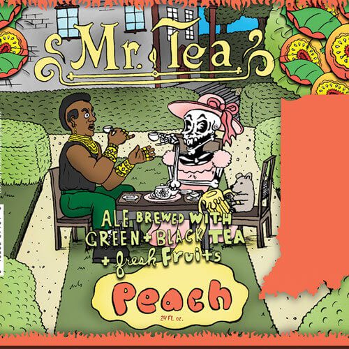 Mr. Tea Peach Label